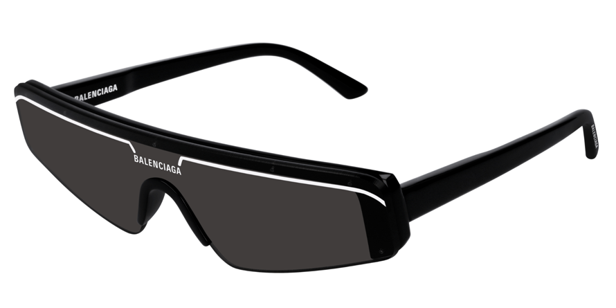 משקפי שמש בלנסיאגה BB0003S מבריק, שחור מלבניות