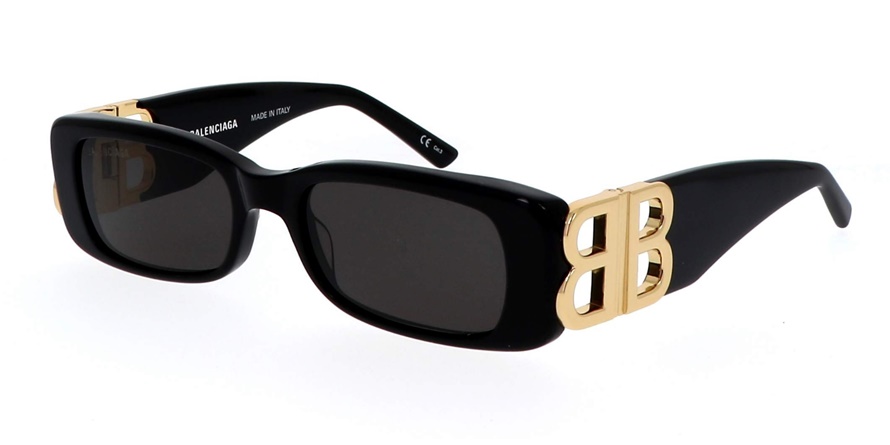 משקפי שמש בלנסיאגה BB0096S זהב, שחור מרובעות