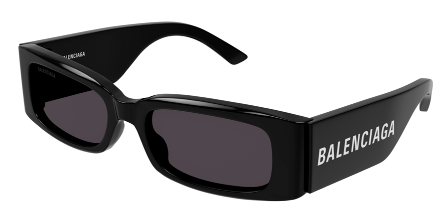 משקפי שמש בלנסיאגה לנשים BB0260S מבריק, שחור מרובעות
