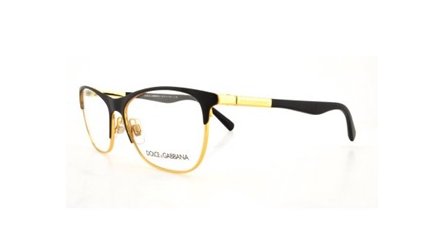 משקפי ראיה דולצ'ה גבנה לנשים DG 1246 שחור, זהב חתולי, אובאליות