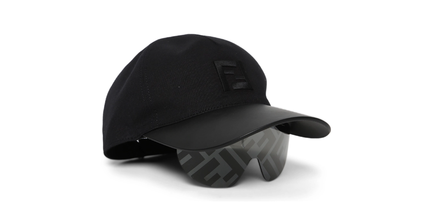 משקפי שמש פנדי כובע כולל מסכת שמש מתקפלת FE40022U שחור