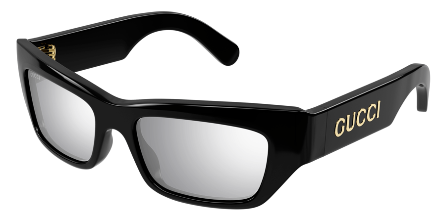 משקפי שמש גוצ'י לנשים GG1296S מבריק, שחור מרובעות