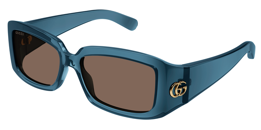 משקפי שמש גוצ'י לנשים GG1403S כחול, שקוף מרובעות