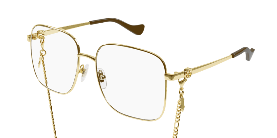 משקפי ראיה גוצ'י לנשים GG1092OA זהב, שחור מרובעות