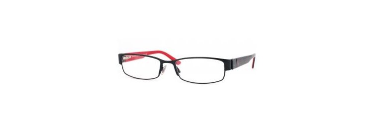 משקפי ראיה פולו ראלף לורן לגברים PH 1083 שחור, מט, אדום מלבניות