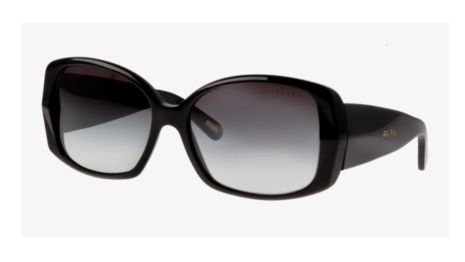 משקפי שמש ראלף לנשים RA5086 שחור מרובעות, oversized - אוברסייז
