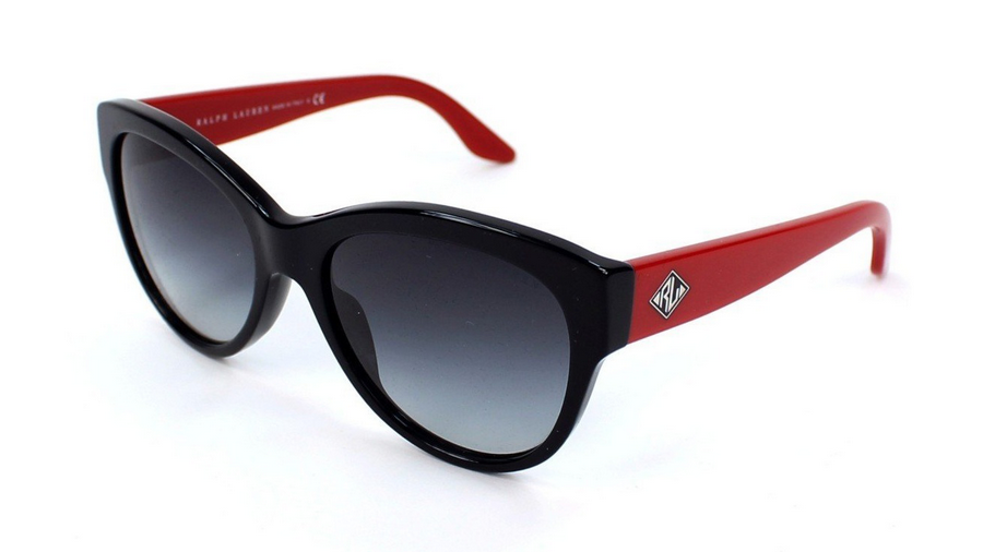 משקפי שמש ראלף לורן לנשים RL8089 שחור, אדום עגולות, חתולי
