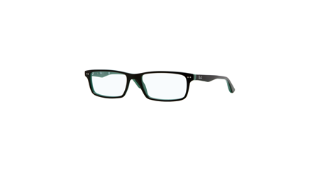 משקפי ראיה רייבן RB 5277 שחור, ירוק מלבניות