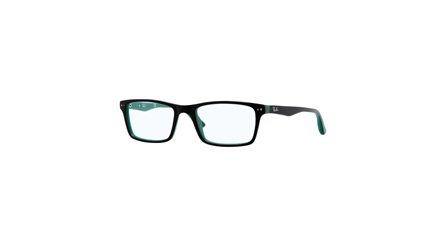 משקפי ראיה רייבן RB 5288 שחור, ירוק מלבניות