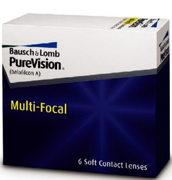 עדשות מגע מולטיפוקל חודשיות פיורויז'ן Bausch & Lomb Purevision Multifocal